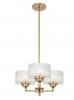 MORENO 3 LIGHT ANTIQUE GOLD PENDANT